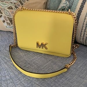 Michael Kors, bright, yellow sunshine pineapple, cross body FINAL PRICE